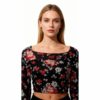 Floral Print Crop Top