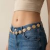 Gold Coin Chain Waist Belt for Women