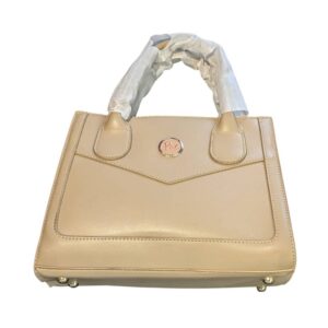 Rose Gold Shimmer Chain Shoulder Clutch